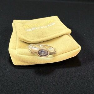 Judith Ripka Sterling Silver Ring with Iolite